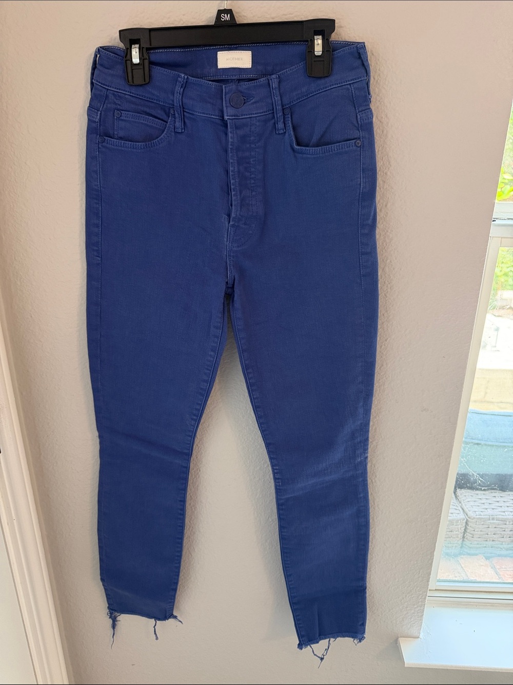 MOTHER Women's Skinny Jeans in Royal Blue